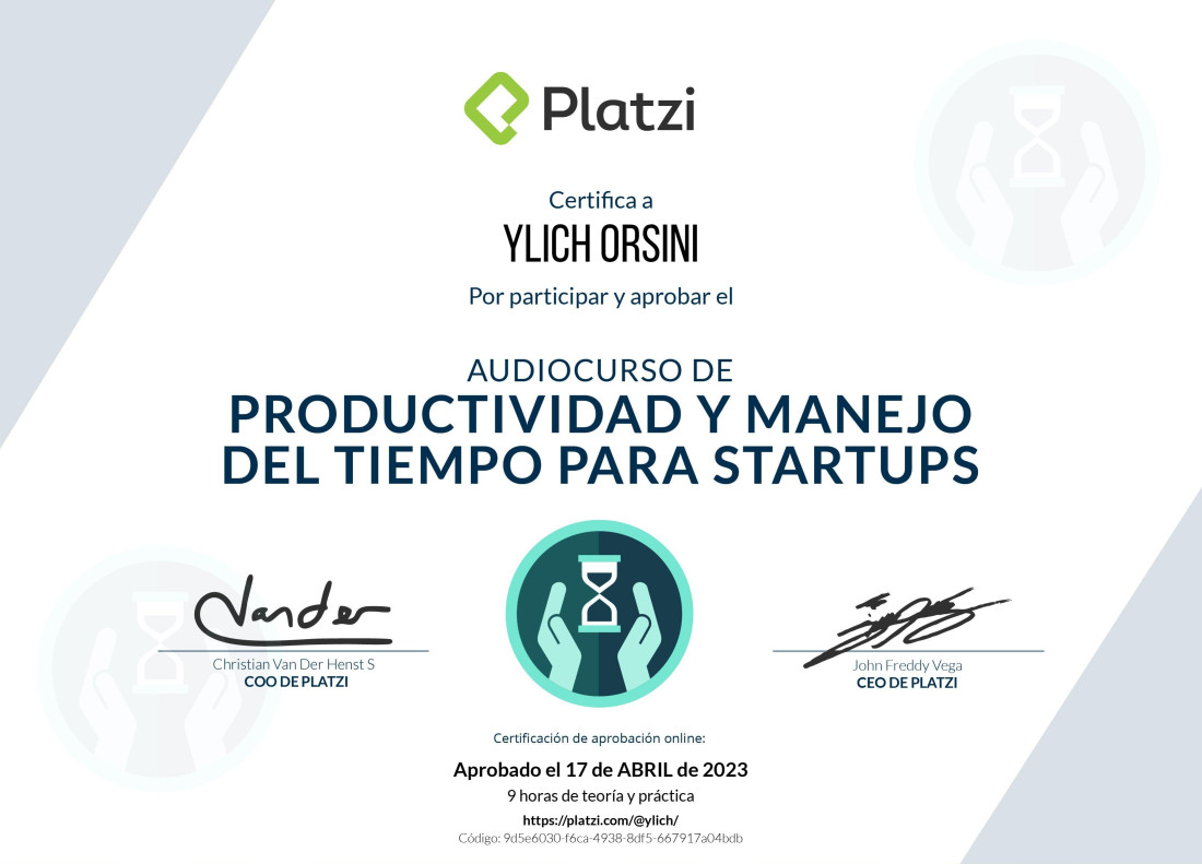 Diploma de cursos variados