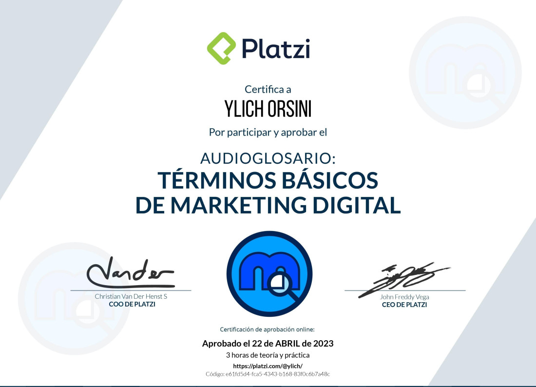 Diploma de cursos variados